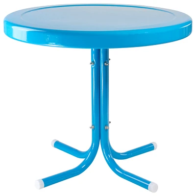 22" Outdoor Retro Tulip Side Table