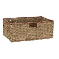 Household Essentials 5 Drawer Seagrass Wicker Storage Unit