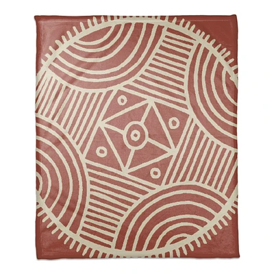 Pink Tribal 50" x 60" Coral Fleece Blanket