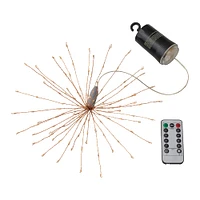 120ct. Warm White LED Copper String Lights Starburst by Ashland®