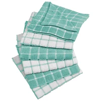 DII® Aqua Combo Windowpane Dishcloths, 6ct.