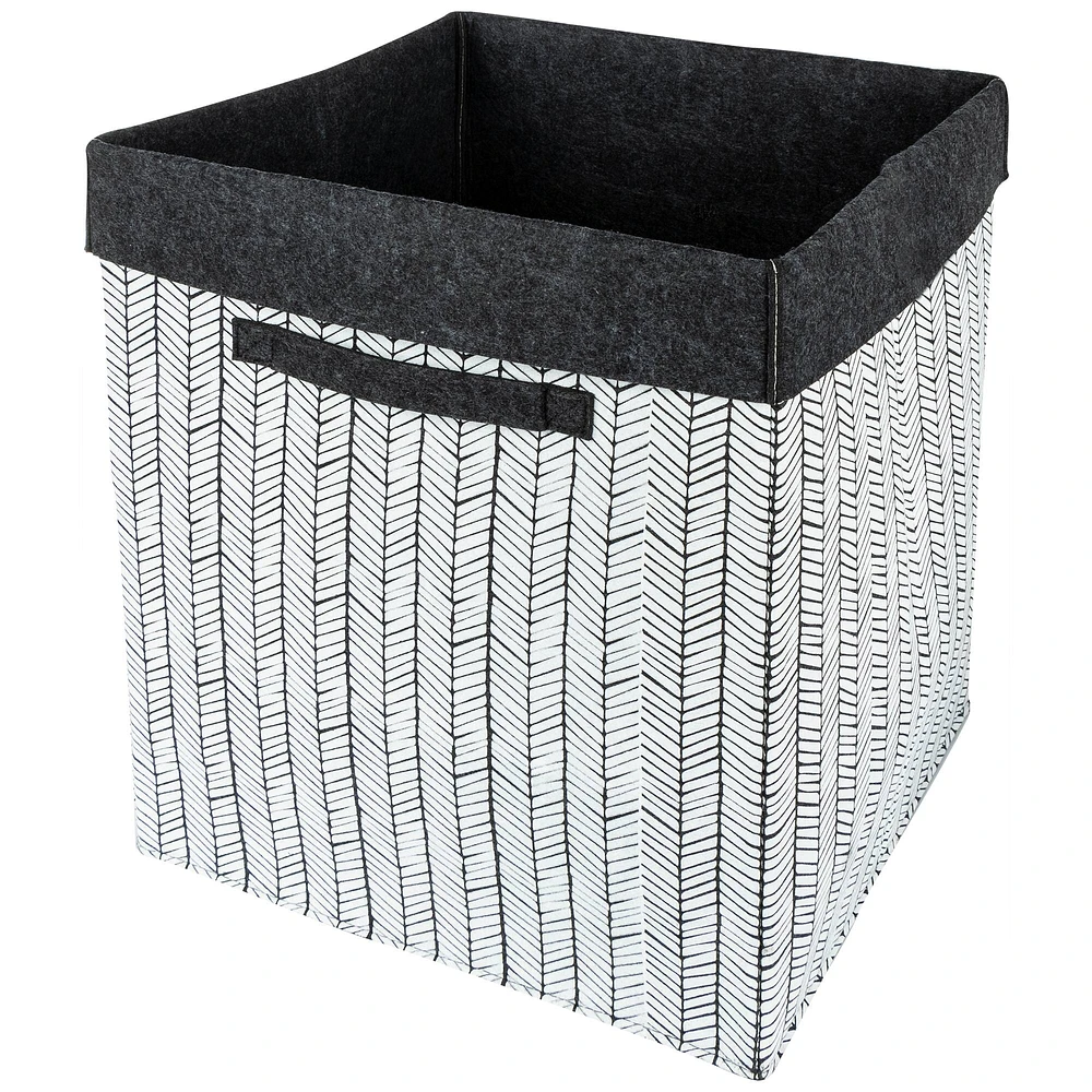 Sammy & Lou® Herringbone Felt Bin Hamper