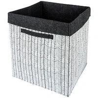 Sammy & Lou® Herringbone Felt Bin Hamper