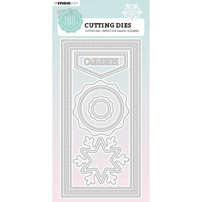 Studio Light Sweet Stories Slimline No. 153 Hello Winter Cutting Die