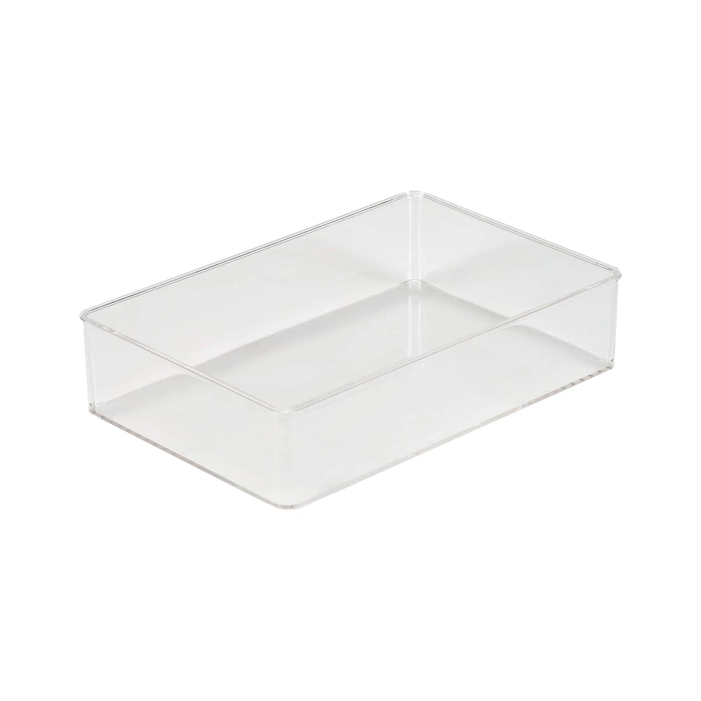 Simplify Small Rectangular Clear Drawer Organizer