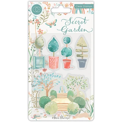 Craft Consortium Secret Garden Topiary A5 Clear Stamps