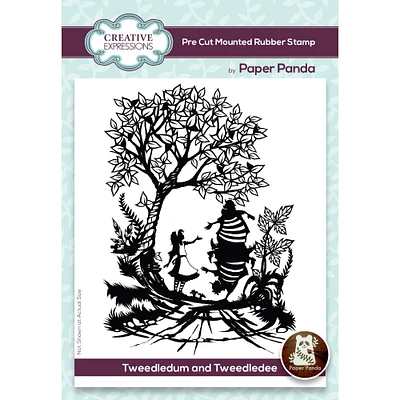 Creative Expressions by Paper Panda Tweedledum & Tweedledee Pre Cut Rubber Stamp