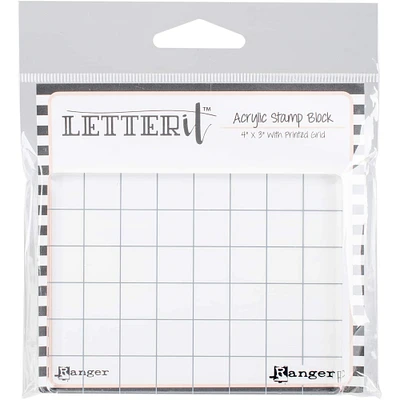 Ranger Letter It™ Acrylic Stamping Block