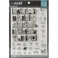 Hero Arts® PolyCLEAR® Bookcase Peek-A-Boo Clear Stamp Set