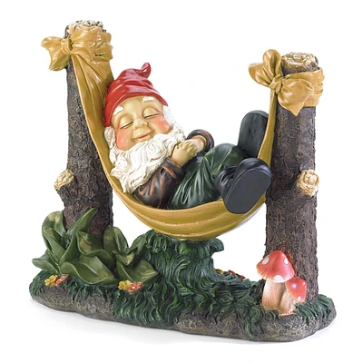 12" Slumbering Garden Gnome Statue