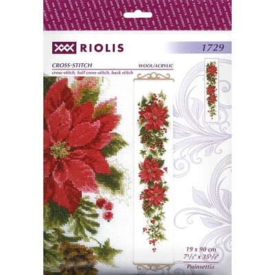 RIOLIS Poinsettia Cross Stitch Kit