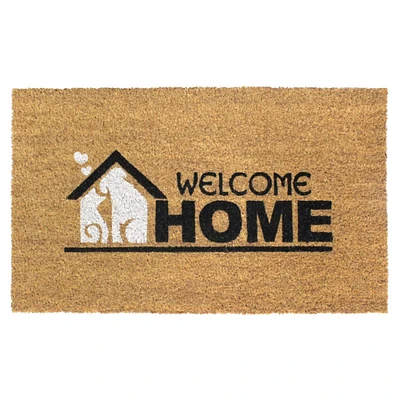 RugSmith Brown Machine Tufted Welcome Home Doormat