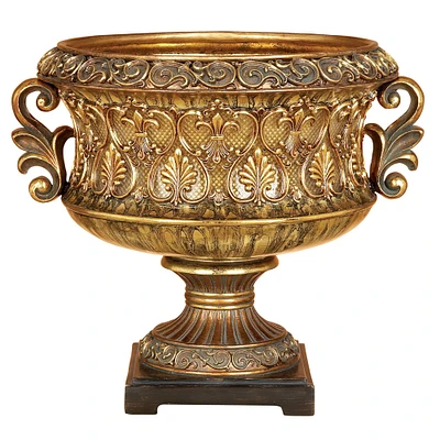 15" Gold Traditional Decorative Bowl