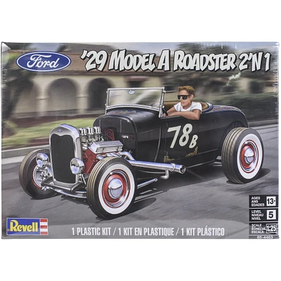 1929 Ford Model A Roadster 2n1 Plastic Model Kit