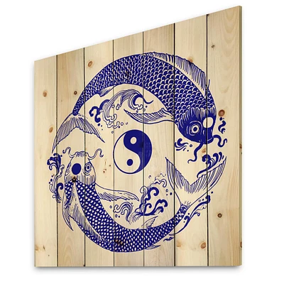 Designart - Chinoiserie Koi Fish II