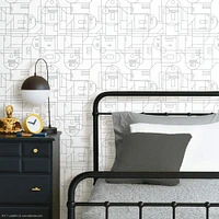 RoomMates Star Wars R2D2 Geometric Peel & Stick Wallpaper