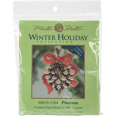 Mill Hill® Winter Holiday Pinecone Counted Cross Stitch Kit