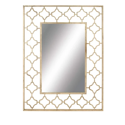 50'' Gold Glam Metal Wall Mirror