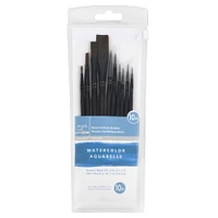 Necessities™ Brown Synthetic Watercolor 10 Piece Brush Set by Artist's Loft®
