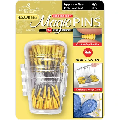 Comfort Grip® Magic Pins® Applique Pins, 50ct.