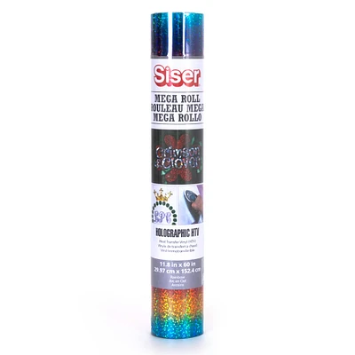 Siser® Holographic Heat Transfer Vinyl Roll, Rainbow