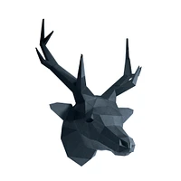 Papercraft World Gray Sapphire Limited Edition Deer Head 3D Papercraft Wall Art DIY Kit