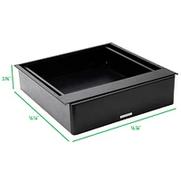 Mind Reader Black Under Desk Pull-Out Drawer Organizer