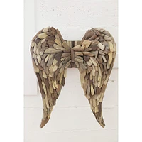 Brown Driftwood Angel Wings