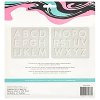 6 Packs: 2 ct. (12 total) Color Pour Resin Alphabet Mold