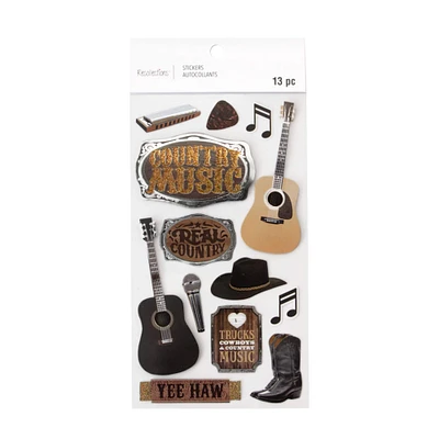 12 Pack: Country Music Stickers by Recollections™