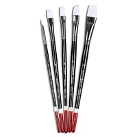 12 Pack: Angelus® White Synthetic Acrylic 5 Piece Brush Set