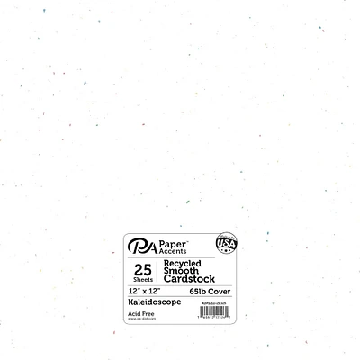 PA Paper™ Accents 12" x 12" 65lb. Recycled Cardstock Paper, 25 Sheets