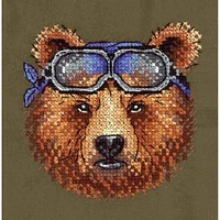 MP Studia Bear Cross Stitch On Clothes Kit