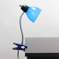 LimeLights 15" Blue Adjustable Clip Lamp Light 