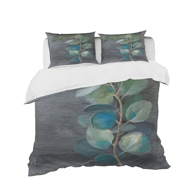 Designart 'Fresh leaves II' Cottage Bedding Set