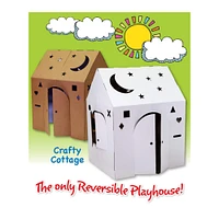 Easy Playhouse Crafty Cottage Cardboard Playhouse