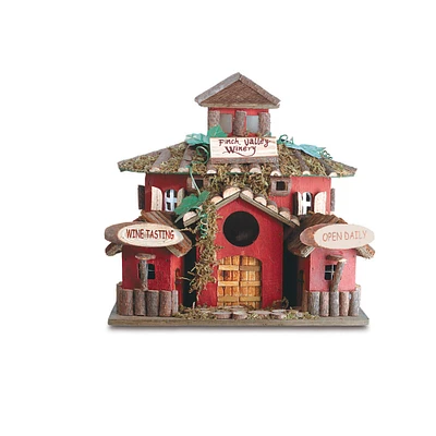 10.5" Finch Valley Winery Birdhouse