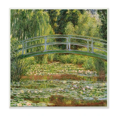 Stupell Industries The Water Lily Pond Monet Classic Painting,12" x 12"