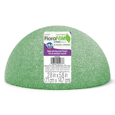 FloraCraft® FloraFōM® Green Half Ball Foam, 2.8" x 5.8"