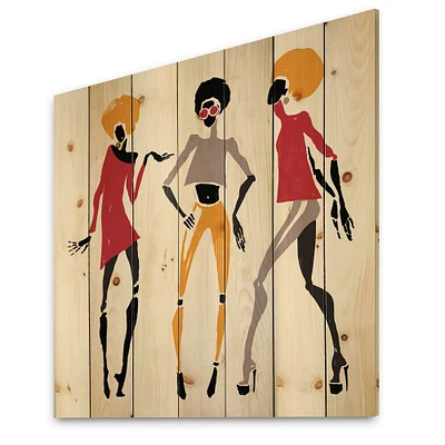 Designart - African American Women Silhouettes I