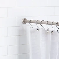 Bath Bliss Chrome 12 Piece S-Hook Shower Curtain Rings