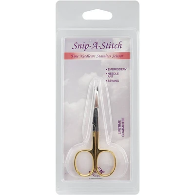 Tool Tron 3.5" Gold-Plated Snip-A-Stitch Scissors