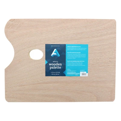 10 Pack: Art Alternatives Artist's Wooden Rectangular Palette