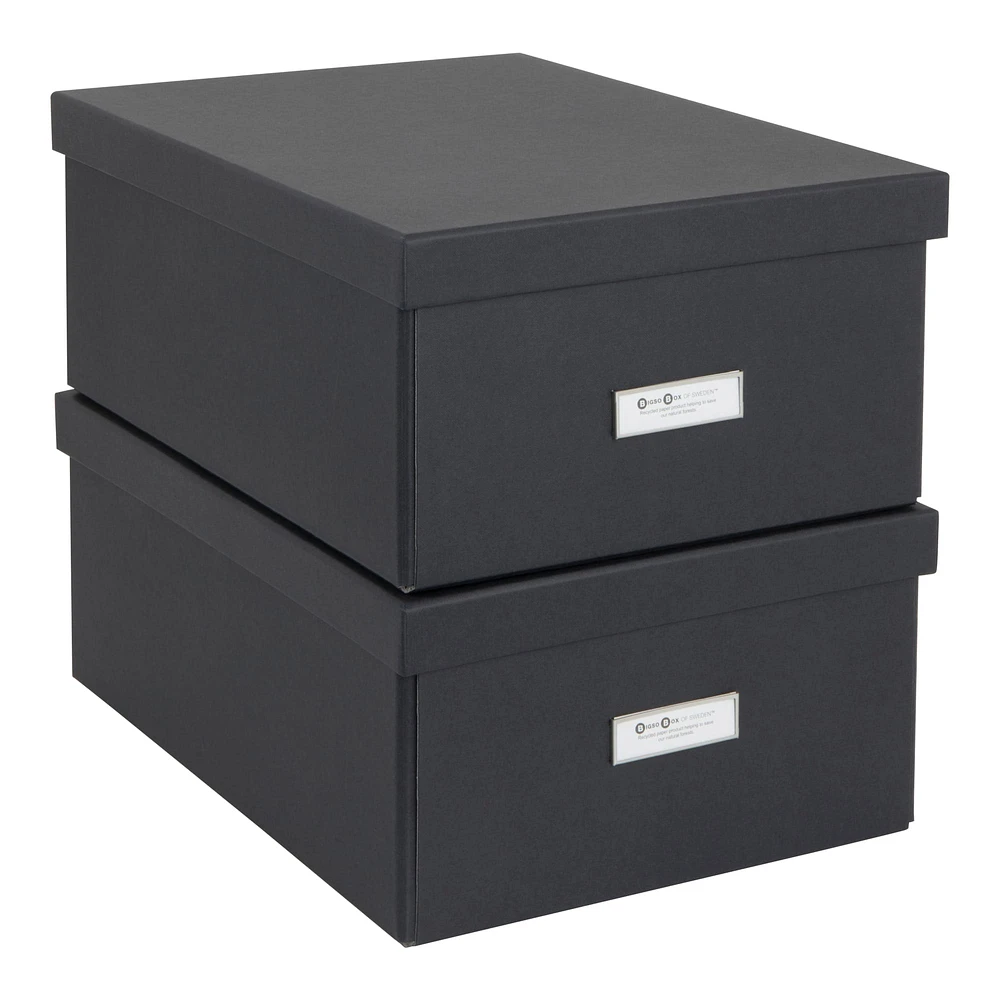 Bigso Dark Gray Karin KD Storage Box Set