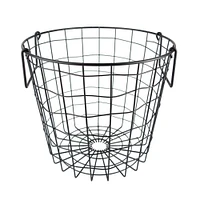 DII® 10" Black Round Metal Basket