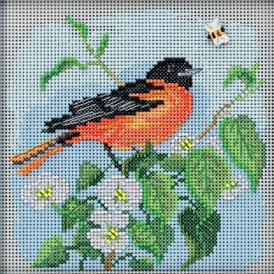 Mill Hill® Buttons & Beads Baltimore Oriole Counted Cross Stitch Kit