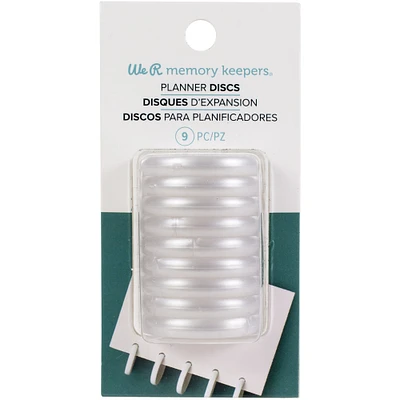 We R Memory Keepers® Pearl Crop-A-Dile Power Punch Planner Discs, 9ct.