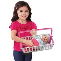 Little Darlings 2 In 1 Cradle N Carrier With 12" Doll