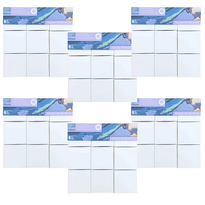 6 Packs: 9 ct. (54 total) Level 1 4" x 4" Deco Canvas Pack by Artist's Loft®