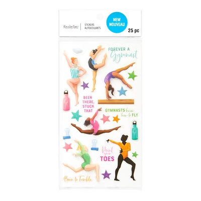 12 Pack: Gymnastics Dimensional Stickers by Recollections™